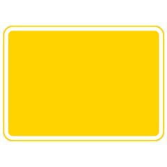 Metal Blank Plate Yellow 600 x 450mm