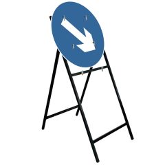 Arrow Right 750mm Circular Sign & Metal Quick Fit Frame
