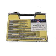 SDS+ Drill Bit 8 Piece Set - 2 Cutting Edges - 5, 5.5, 6, 6.5, 7, 8, 10 and 12mm