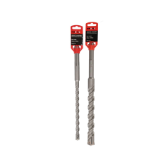 MAXTEC SDS Max 4-cutter masonry drill bit three size variants with packaging on white background | CMT Group UK