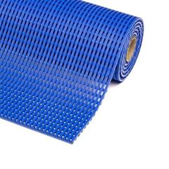 Anti-slip PVC honeycomb mat roll 15m length showing open-grid surface pattern and rolled end | CMT Group UK