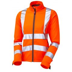 Leo Womens Hi Vis Softshell Orange