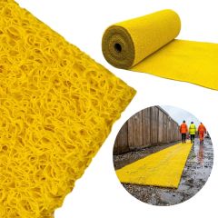 Spaghetti Matting Roll - Anti-Slip & Reversible - Yellow - 12mm x 1m x 10m