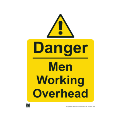 Site Sign - 3mm Correx - 297x420mm A3 - Men working overhead