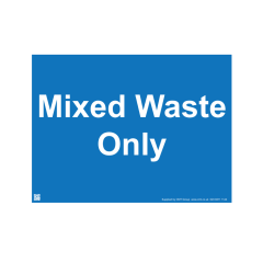 Site Sign - 6mm Correx - 594x841mm - Mixed waste only
