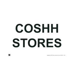 Site Sign - 3mm Correx - 420x594mm - COSHH Stores