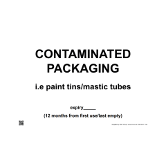 Site Sign - 3mm Correx - 420x594mm - Contaminated Packaging