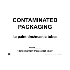 Site Sign - 3mm Correx - 297x420mm A3 - Contaminated Packaging