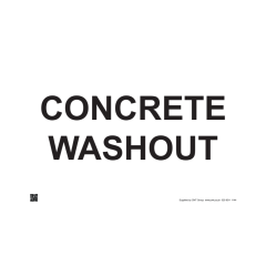 Site Sign - 3mm Correx - 420x594mm - Concrete Washout