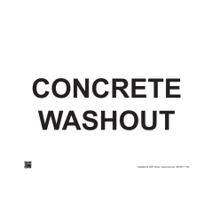 Site Sign - 3mm Correx - 297x420mm (A3) - Concrete Washout