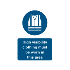 Site Sign - 3mm Correx - 210x297mm (A4) - High vis clothing must be worn