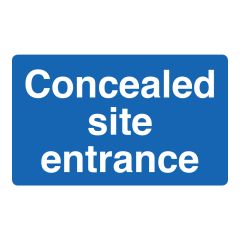Concealed Site Entrance Sign - PVC