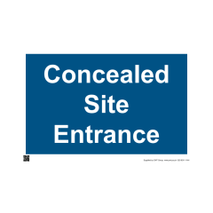 Site Sign - 3mm Correx - 420x594mm - Concealed site entrance