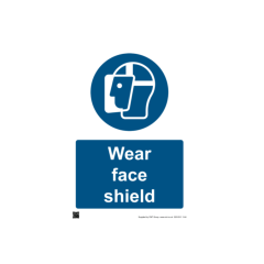 Site Sign - 6mm Correx - Wear face shield - 594x841mm (A1)