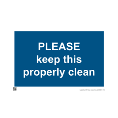Sign - Please keep this property clean - 594x841mm (A1)