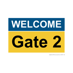 Site Sign - 3mm Correx - Welcome Gate 2 - 210x297mm (A4)