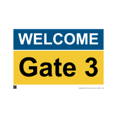 Site Sign - 3mm Correx - Welcome Gate 3 - 420x594mm (A2)