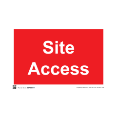 Site Sign - 3mm Correx - 210x297mm A4 - Site access