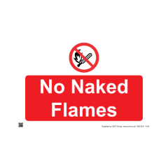 Site Sign - 3mm Correx - 420x594mm - No naked flames