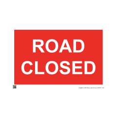 Site Sign - 3mm Correx - 420x594mm - Road closed