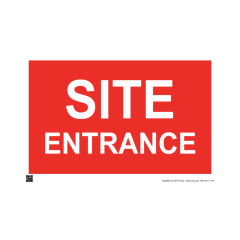 Site Sign - 3mm Correx - 420x594mm - Site entrance