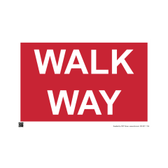 Site Sign - 6mm Correx - 594x841mm - Walk Way