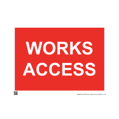 Site Sign - 6mm Correx - 594x841mm - Works access
