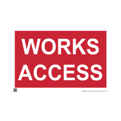 Site Sign - 3mm Correx - 420x594mm - Works access