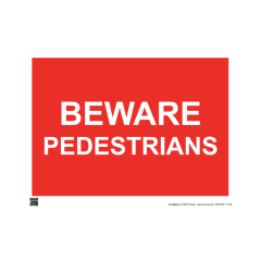 Site Sign - 6mm Correx - 594x841mm - Pedestrians beware uneven surface