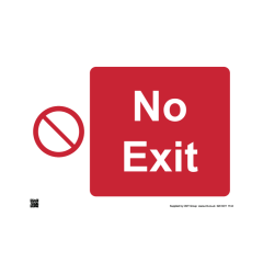 Site Sign - 3mm Correx - 297x420mm (A3) - No exit.