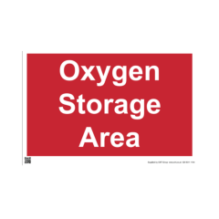 Site Sign - 6mm Correx - 594x841mm A1 - Printed: Oxygen Storage Area
