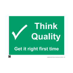 Site Sign - 3mm Correx - 297x420mm (A3) - Think quality get it right first time