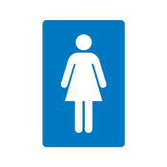 Safety Sign - 4mm Correx - 100 x 150mm - Female