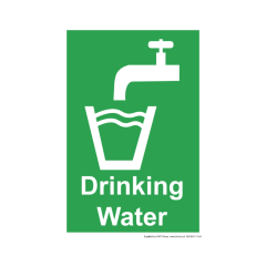 Site Sign - Rigid PVC - 450x600mm (A2) - Drinking water