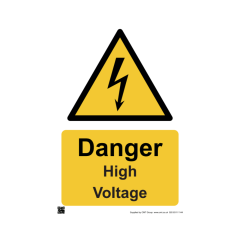 Site Sign - 3mm Correx - 420x594mm (A2) - Danger high voltage