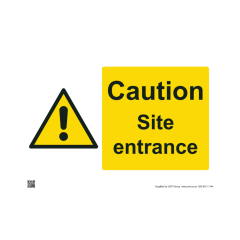 Site Sign - 6mm Correx - 594x841mm (A1) - Caution site entrance