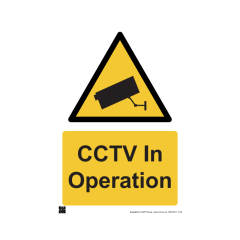 Safety Sign CCTV in operation 594x841mm A1 -