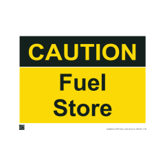 Safety Sign Caution Fuel Store 297x420mm A3 - 3mm Correx