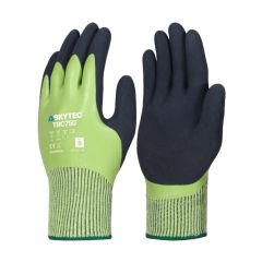 Skytec Latex Fully-Coated Cut Level E Cut Resistant Gloves - Glass and Wet Handling