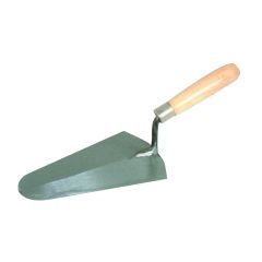 MAX 7" (180mm) Gauging Trowel with FSC wooden handle and steel blade for mixing mortar - CMT Group