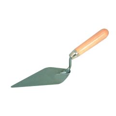MAX 6" (150mm) Pointing Trowel showing wooden handle and steel blade for heritage repointing