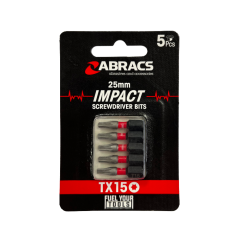 25mm Impact S/D Bit - TX15 - 5 Pieces