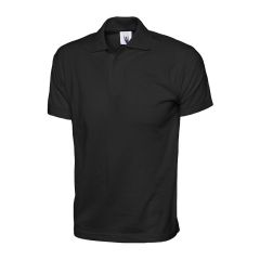 Jersey Polo Shirt – Black – 100% Cotton & 190gsm front product image | CMT Group