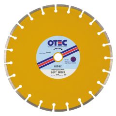 Silent Centre Brick Cutting Diamond Blade – Professional – Soft Brick – 8mm Segment – OTEC W19SC for low-noise floor saw masonry use | CMT Group
