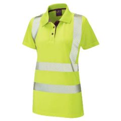 Hi Vis Women's Short Sleeve Yellow Polo Shirt | Women's Safety Clothing | CMT Group