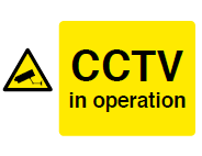CCTV in Operation Sign - PVC