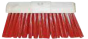 Heavy duty poly bristle broom - complete broom