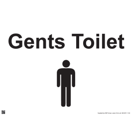 Gents Toilet Sign - PVC | CMT Group