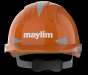 EVOlite Standard (Mid) Peak Hard Hat with Slip Ratchet Orange - Printed Maylim Logo on Front