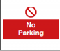 No Parking Sign - PVC